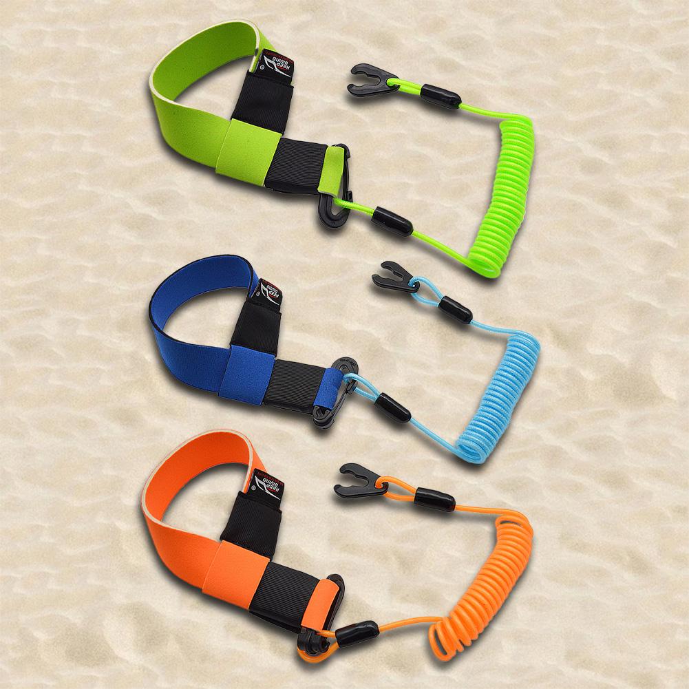 Boat Motor Kill Stop Switch Key Rope Adjustable Jet Ski Safety Lanyard Key Reminder Rope Safety Tether for Outboard Engine Motor