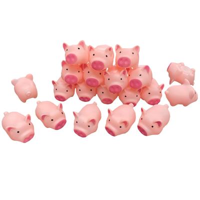 (Muu3) Mini Pig Squeaking Piglet Bath Rubber Toy - Sound-Making Toy, Goods, Small Item, Prize (50, B)