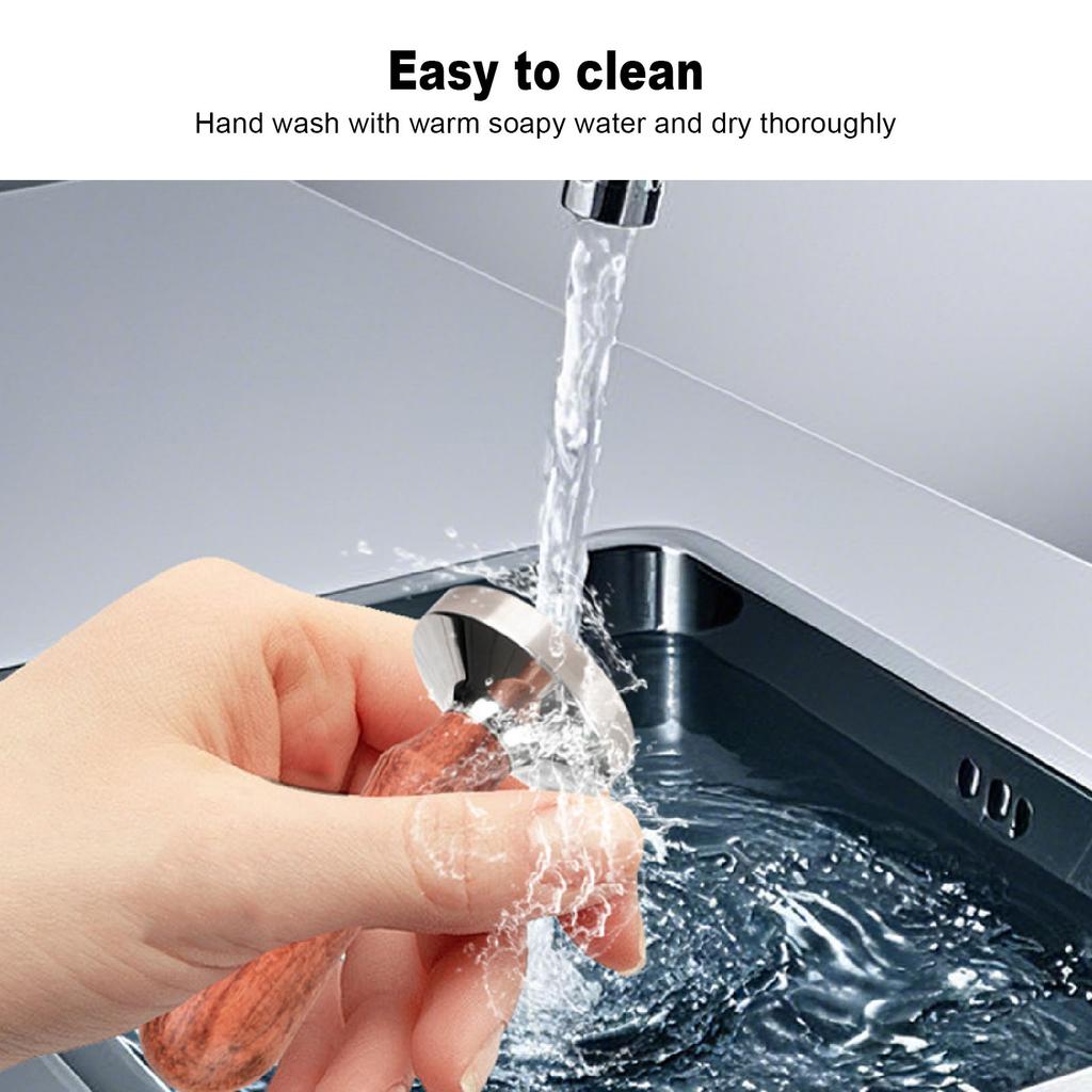 Coffee Tamper 30mm Stainless Steel Coffee Ground Press Tool with Wooden Handle for Cafe Home