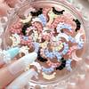 30Pcs French Carved Lace Nail Art Decorations Solid Color Lace Resin Nail Art Decorations For Diy Hairpin Nails Parts