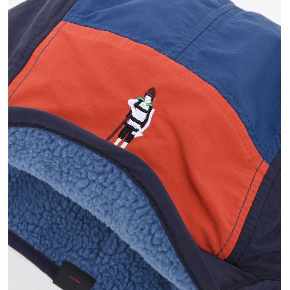 5-Panel Color Matching Lei Feng Hat Fleece Warm Women's Plush Cap Cycling Cap Ski Riding