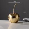 Harzhandwerk Goldene Äpfel Obstskulpturen Apfelornamente Kirschdekorationsfiguren Heimdekorationszubehör