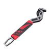 Self Adjusting Pipe Wrench 8in Dual Heads Multifunctional Self Locking Steel Plumbing Tool