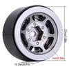 1.0 Wheel Rims RC Metal Beadlock Wheels Rims for All 1/24 Scale Axial SCX24 Deadbolt RC Crawler Car Upgrades Accories