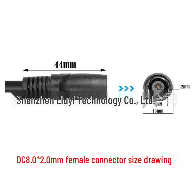 DC8020 Male to Female Adapter: Connects Dianxiaoe Storage Battery and Solar Cell Panel.