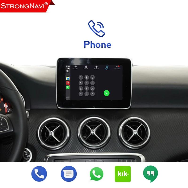 Bezdrátový adaptér Carplay pro Mercedes Benz E-Class W212 E Coupe C207 W207 2009-2015 Android Auto Decoder Box BT AirPlay Spotify