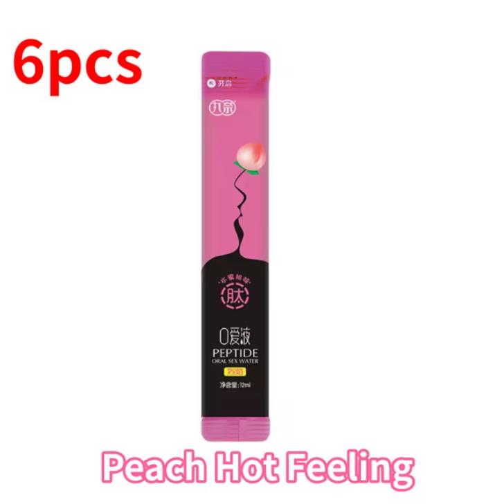 6pcs Oral Sex Water Liquid Edible Lubricant Strawberry Peach Flavor Ice Fire Lubricants Sex Toys for Women Men Couples Sex Shop