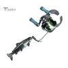 Fishing Accessories Mini Reel Necklace Pendant with Spinning Handle Removable Lover Gift Line Guide Multipurpose Keychain Backpack Charm Hobby