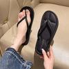 Touching Characters New Flat-bottomed Large-size Sandals Fashion Slippers Women's Summer Outer Wear Toe Year 2025 Beach Shoes