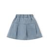 Montagut Girls' Denim Pleated Short Skirt