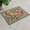 Tappeto d'ingresso floreale, Zerbino colorato con fiori retrò, Tappeto lavabile antiscivolo per porta d'ingresso, soggiorno, camera da letto, bagno