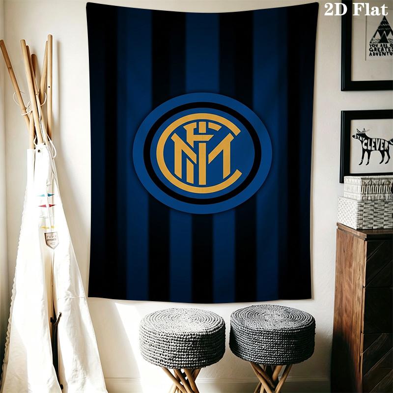 Inter Milan Iconic Crest Design Bedding 1 Duvet Cover 2 Pillowcase Without Core Christmas Birthday Gift Bedding Set