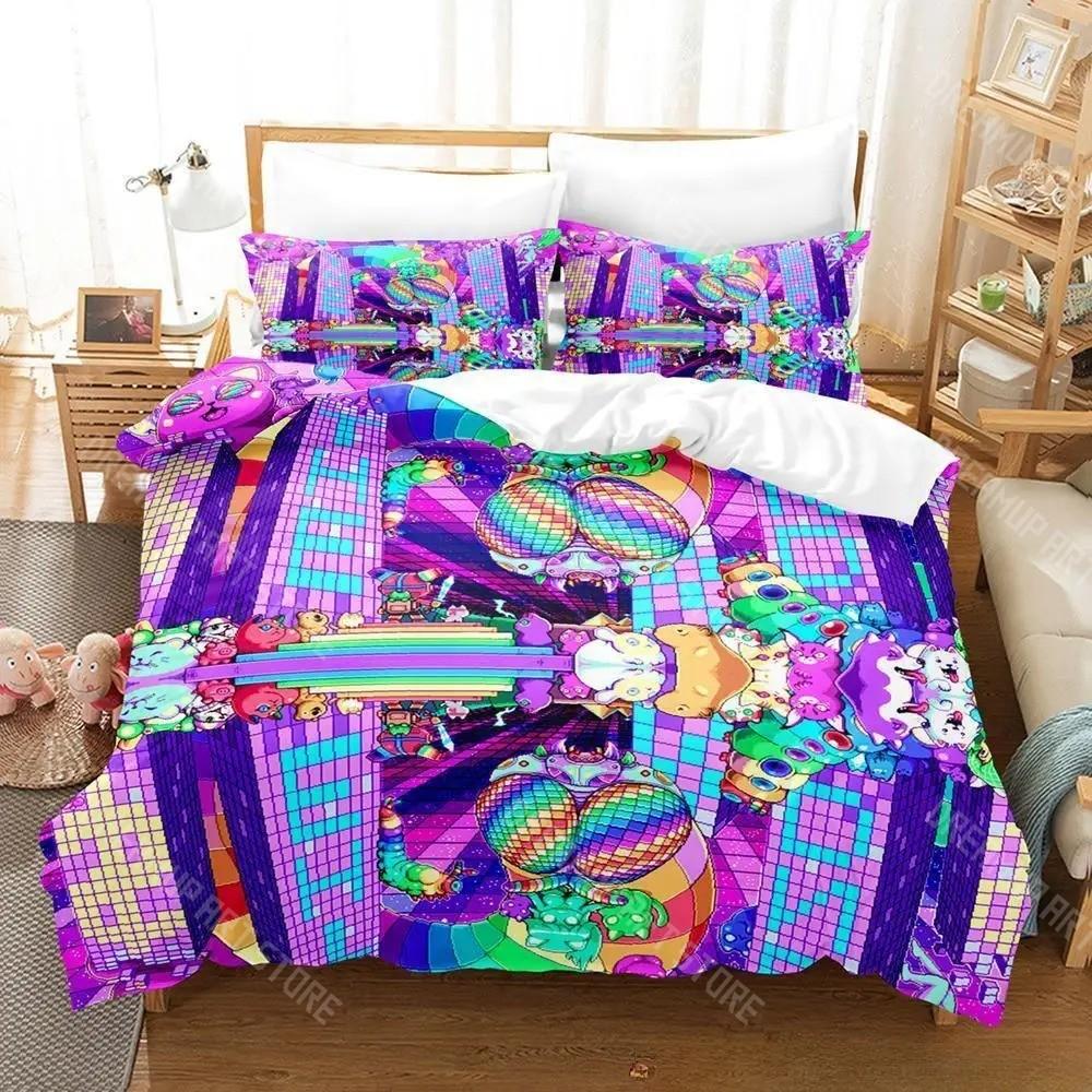 3D Printed Akudama Drive Anime Bedding Set for Boys Girls Duvet Cover And Pillowcase Twin Queen King Full Single Double Sizes