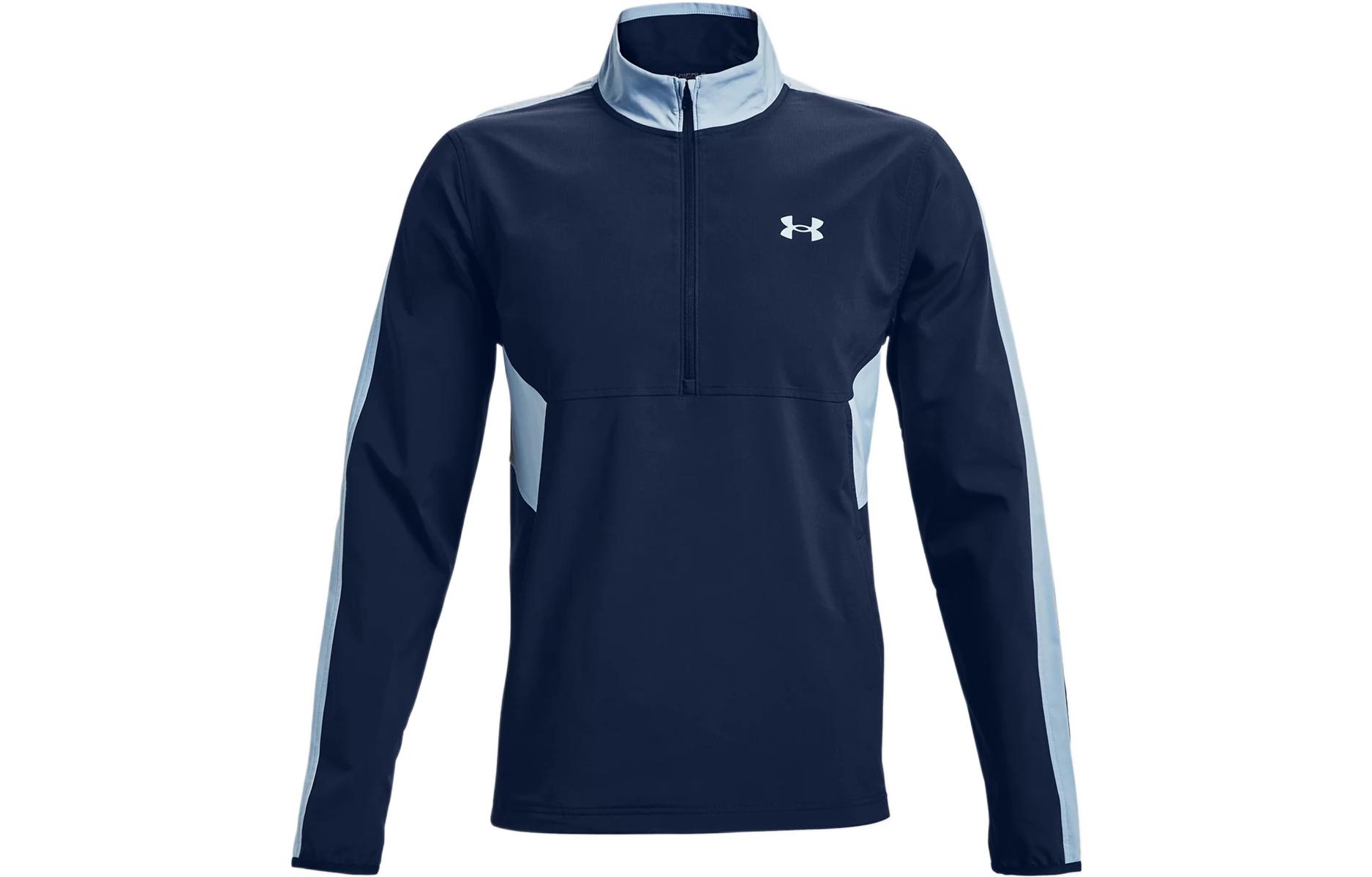 Under Armour Storm Sweatshirts Men s Collegiate Blue Turtleneck Moderate Regular 1370156-409 XXL