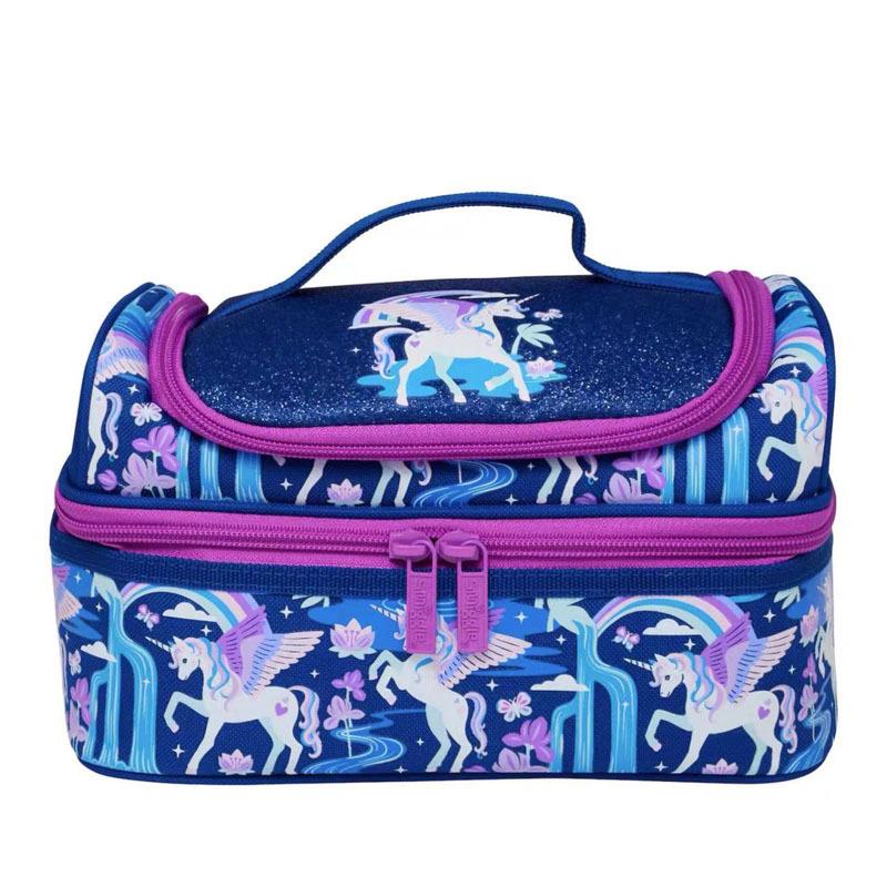 Smiggle Kids Lunch Bag Large Capacity Insulated Lunch Box Tote for School Students Portable Meal Cooler Bag Cute Design