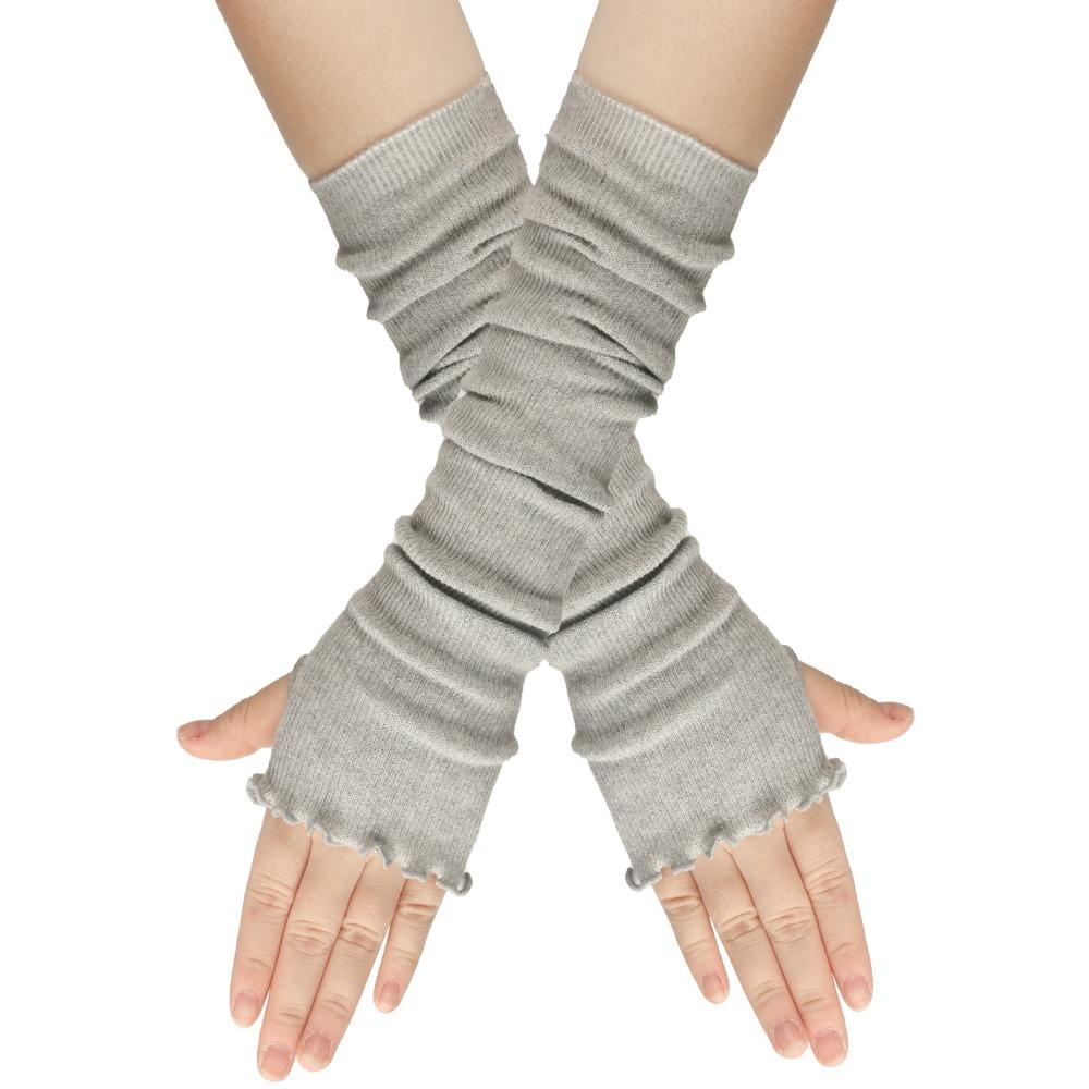 Stretchy Fingerless Gloves Long Design Arm Sleeve Y2K Punk Gloves  Y2K Aesthetic
