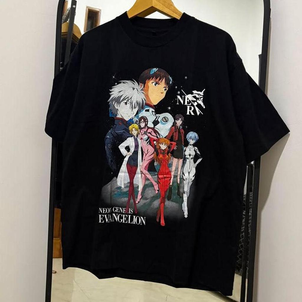 2026 Summer New Arrival Evangelion Pattern Street Style Print ShortSleeve TShirt Y2k Style Suitable For Both Unisex And Unisex