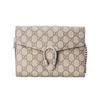 [Pre-Owned] Dionysus Woc Chain Tiger Head Clasp Logo Red Lining Canvas Wallet Crossbody Shoulder Bag - Very Good #G325FI