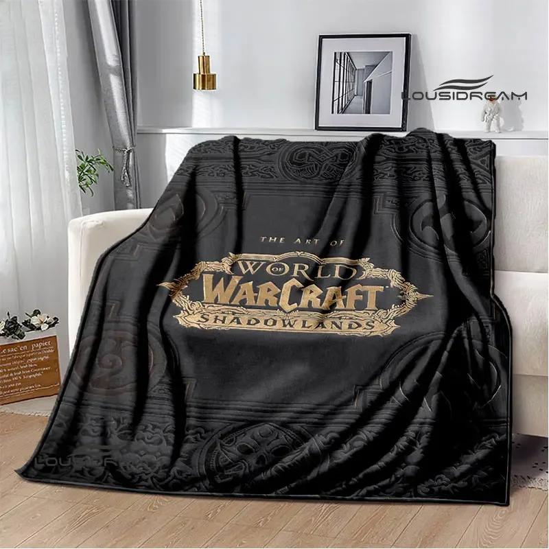 Game World of Warcraft Printed Blanket Kids Warm Flannel Soft and Comfortable Blankets Home travel blanket birthday gift