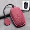 Leather Car Key Case Cover for Ford Edge Fusion Mustang Explorer F150 F250 F350 Ecosport Edge S-MAX Ranger for Lincoln Mondeo