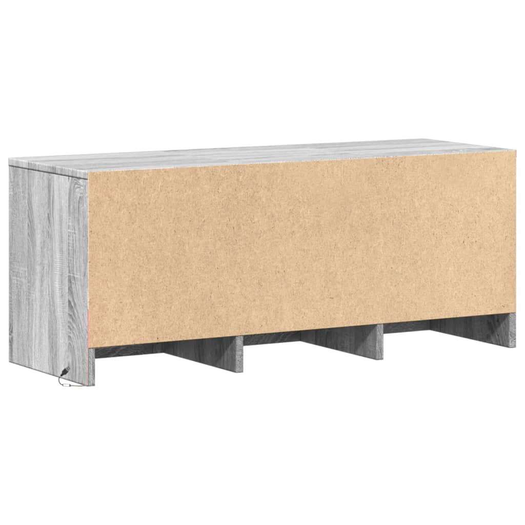 LED TV Cabinet Grey Sonoma 97 x 34 x 40 cm Particleboard