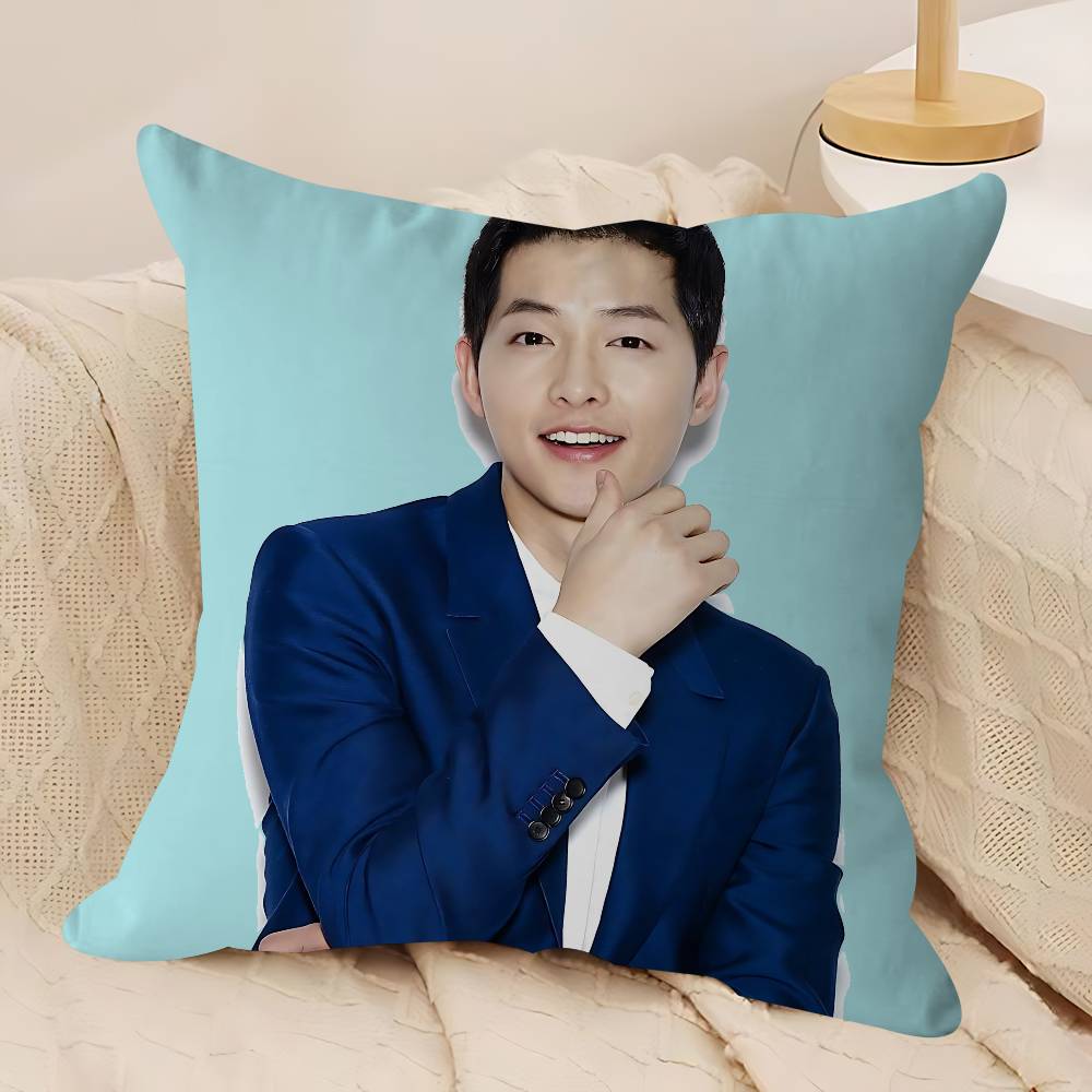 J-Joong-ki Song Kissenbezug Auto Dekokissenbezug Für Sofa Auto Weihnachtsgeschenk 40x40cm 45x45cm
