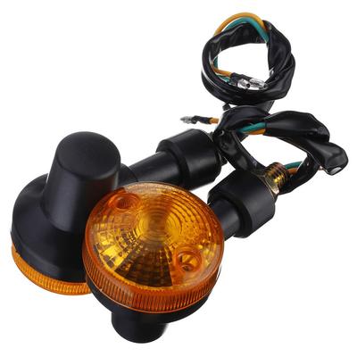 New 4pc Motorcycle Amber Round Turn Signal Indicator Light Lamp Cafe Racer Universal