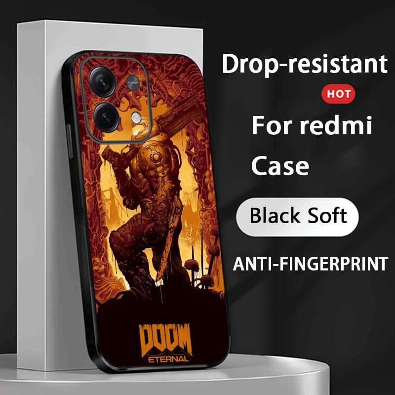 Classic game D-doomEs fashion poster Phone Case For Redmi Note 14 13 12 11 Pro Plus S 5G 14C A3 Soft Black Phone Cover