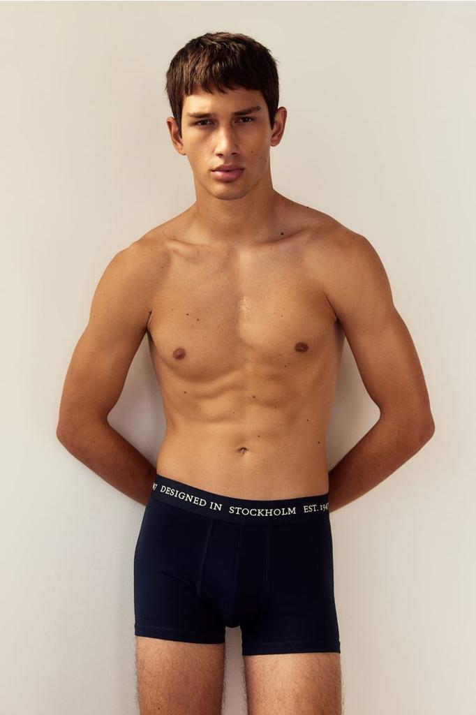 H M Xtra Life sHort Drawstring 3 Piece Set Navy Blue