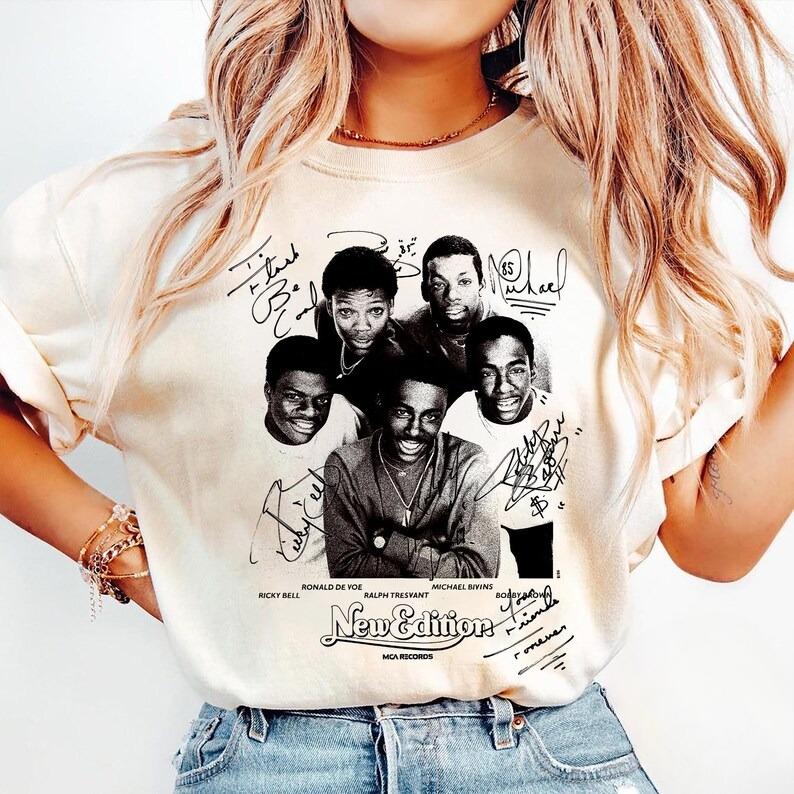 Vintage New Edition Tee, New Edition Way Tour 2026 Shirt_ NE Shirt, R&B Music Fans, Tour Date 2026 Shirt, Gift for Music Lover
