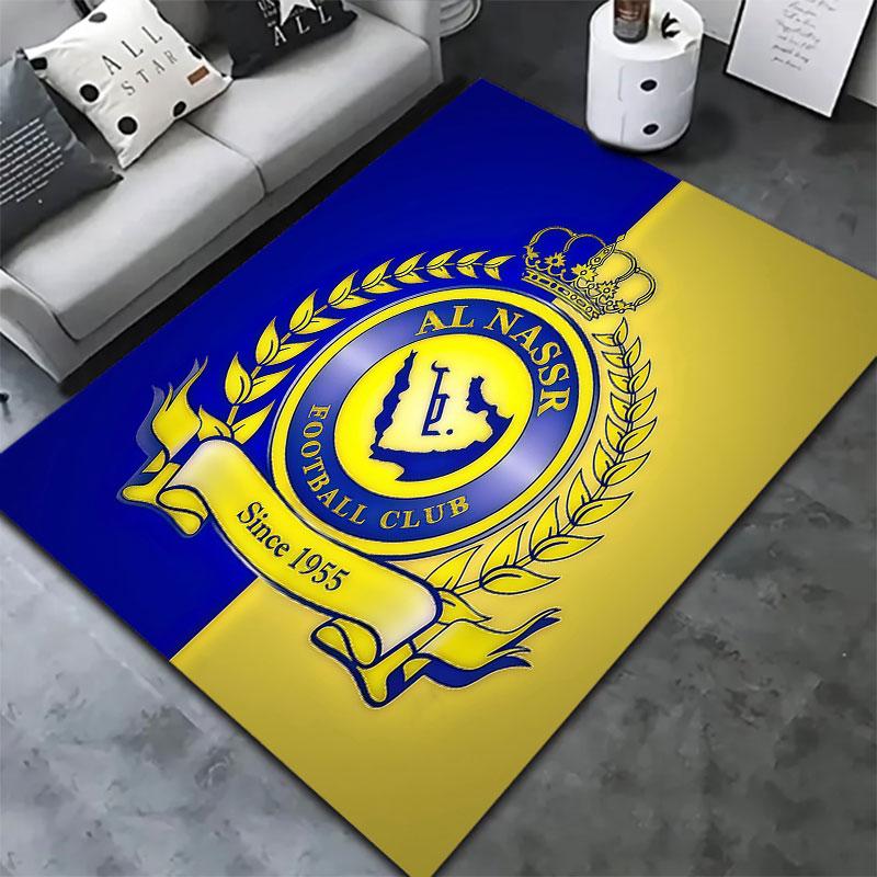 Al-Nassr FC Carpet Rug for Living Room Bedroom Home Sofa Decoration,Kids play Non-slip Floor Mat