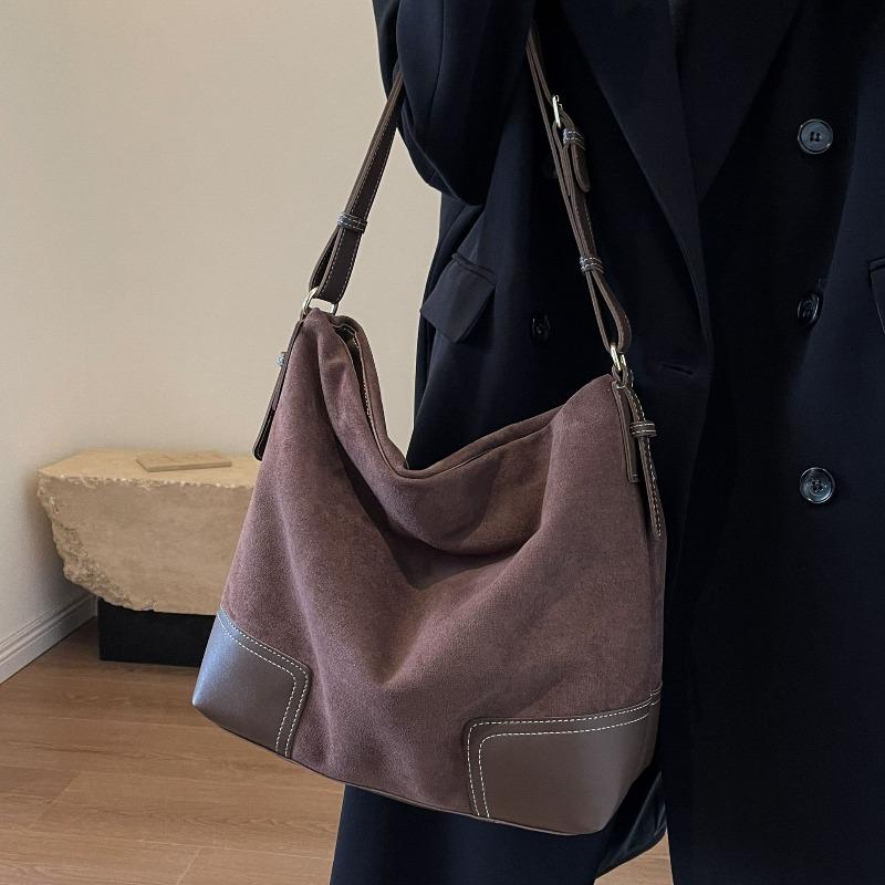 Suede Trendy Versatile Tote Bags for Women Shoulder Bag Large Capacity Shopping Bags Class Bag for Girl Designer Bag Bolso Mujer