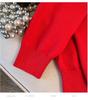 Plus Size Women's Loose Knit Cardigan Sweater (Bust 150-160 cm, 200-350 Jin) - Style 8308