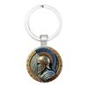 Fashion Alloy Keychain Pendant Round Metal Key Ring