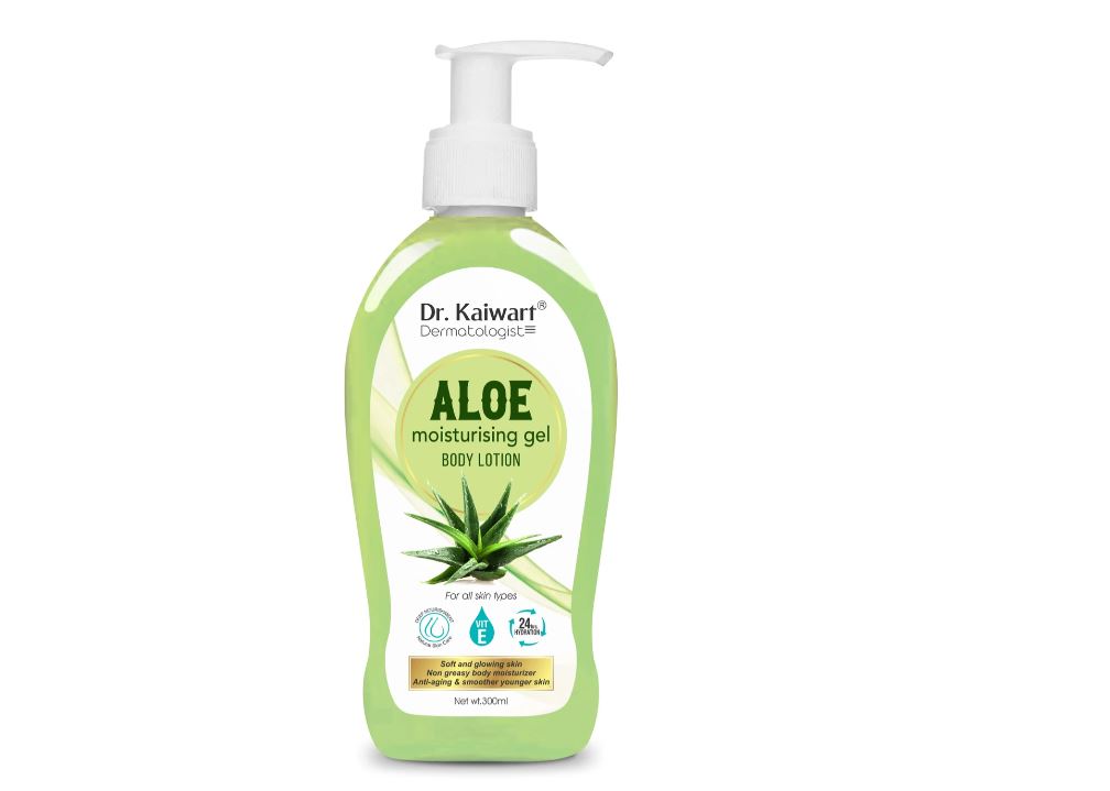 Dr. Kaiwart Pure Aloe Body Lotion For Winters | Lightweight & Non Greasy Body Moisturizer (300 ml)