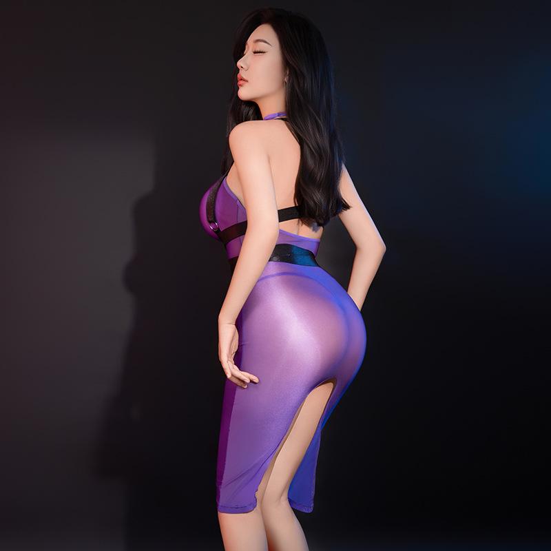 Vysoko elastické bodycon šaty s lanom 'Lust's Temptation' pre páry - Oblečenie do nočného klubu a na špeciálne príležitosti