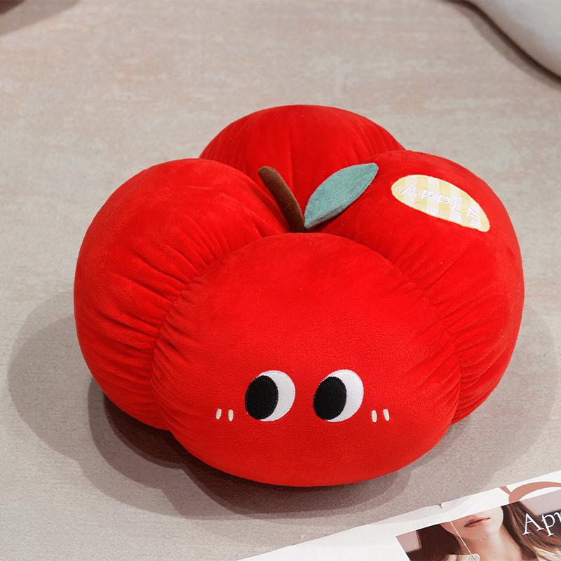 45cm Cartoon Creatief Ins Fruit Groente Pluche Pop Kussen Zacht Rond Appel Paddenstoel Pluche Kussen Huisdecoratie Cadeau Voor Kinderen about 45cm