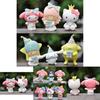 6pcs Sanrio Hellokitty Kuromi Littletwinstars Figures For Cake Decorations