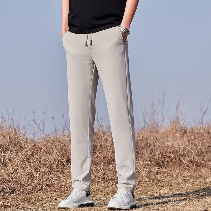 VEE KELLEN Men's Casual Quick-Dry Straight-Leg Pants