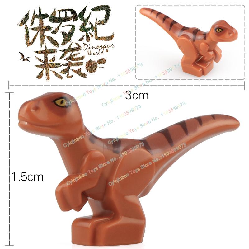 Dinosaur World Chase Tyrannosaurus Rex Triceratops Stegosaurus Action Figures Building Blocks Accessories Toys for Children