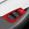 For Tesla Model Y (2025-) Car Window Control Panel Button Trim StickerMade of Alcantara Interior Accessories