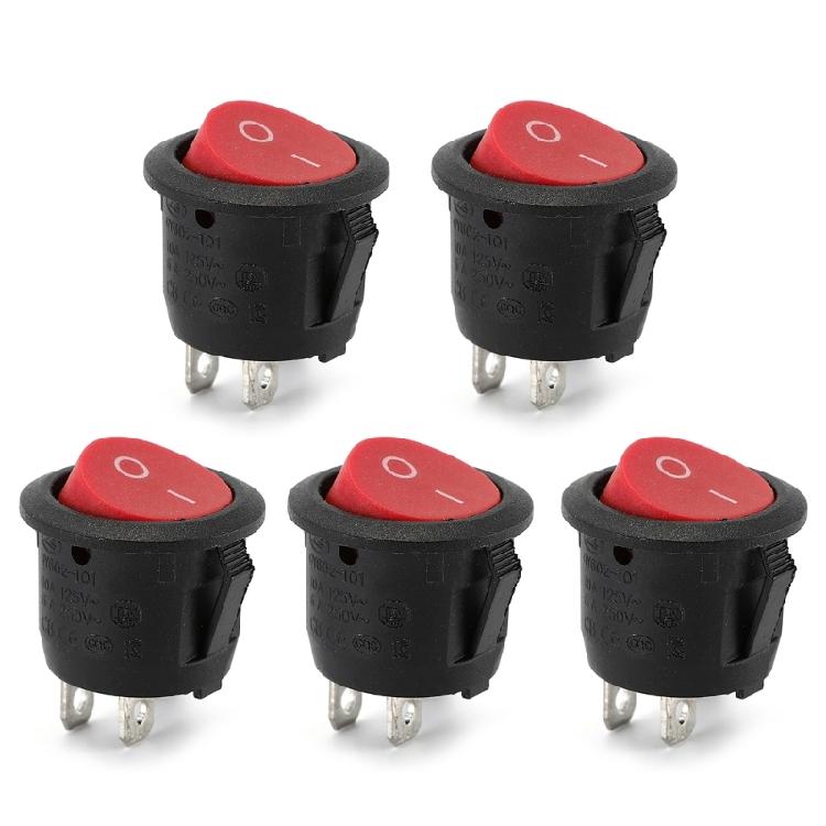 5Pcs Push Button Switches Replacement 2 Pin 2 Position Rocker Toggle Switches Marine Boats Rocker Switches Enduring