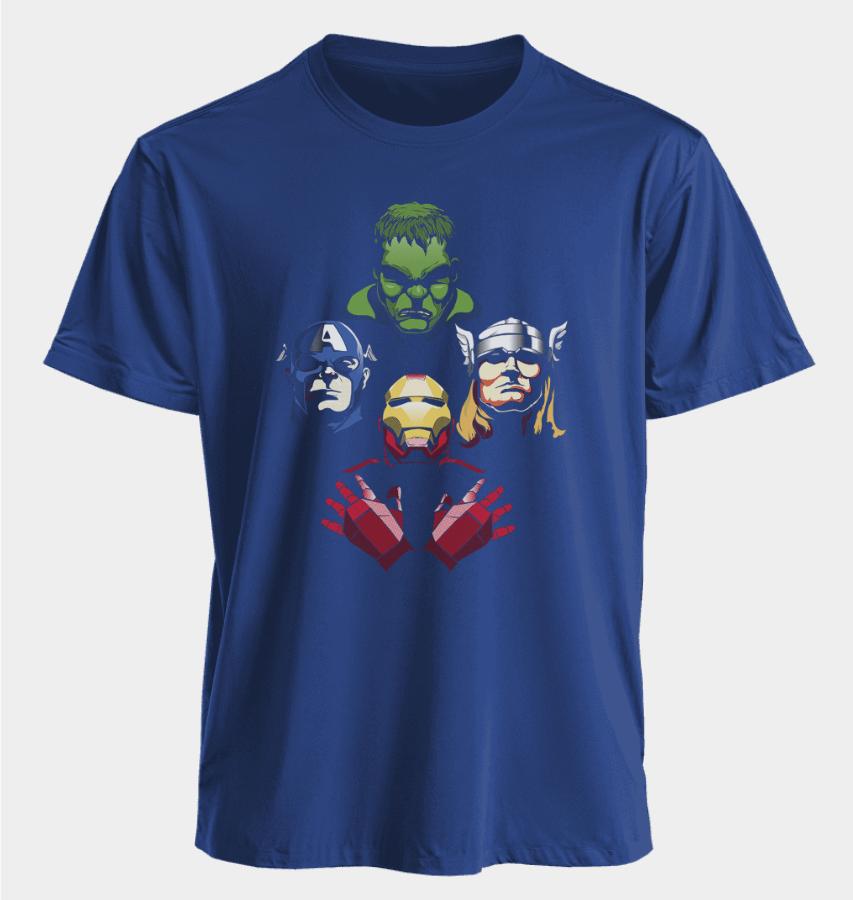 The Avengers Herren- und Damen-T-Shirts Iron ManCaptain America Thor Hulk Sommer Amerika Frühling und Herbst Kurze Ärmel