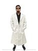 Handmade Formal Casual Workwear Stylish White Men Genuine Leather Trench Coat