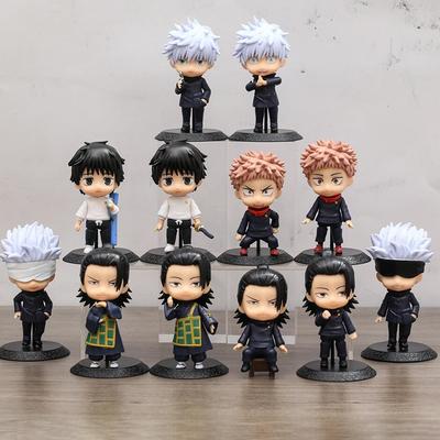 12ks/set Jujutsu Kaisen Geto Suguru Satoru Gojo Itadori Yuji Okkotsu Yuta Figurky Displej verze Q Stolní panenky Dekor Dárek