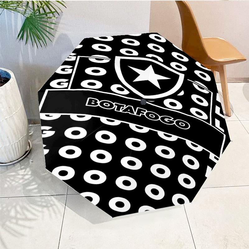 Botafogo Football Club Printed Automatic Umbrella, 8-Frame for Travel, camping, Casual Umbrella, Essential Gift for for family and friends