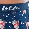 Lee Cooper Herren Weihnachtsboxershorts 2 Stück Baumwolle Muster Weihnachtsmann