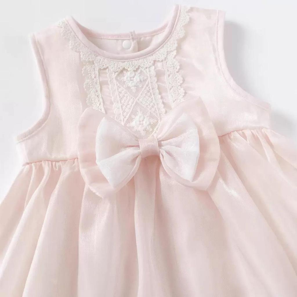 Korean Style Toddler Flower Girl Lace Princess Dress for One-Year-Olds