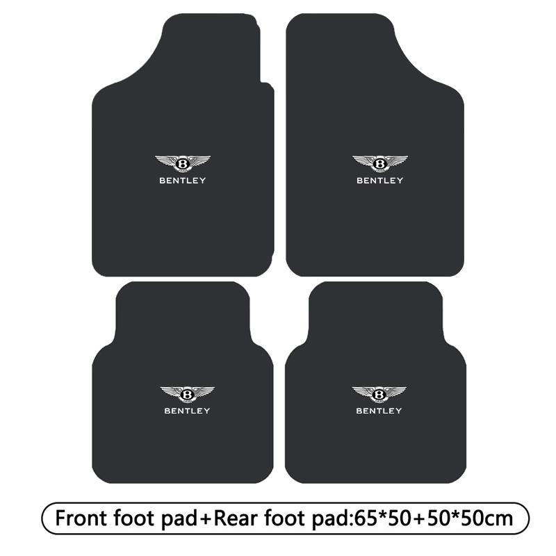 2/4 Stück Auto Logo Fußmatten Vorne Hinten Teppich Anti-Rutsch-Pads Für Bentley Flying Spur Continental GT Bentayga Mulsanne Zubehör