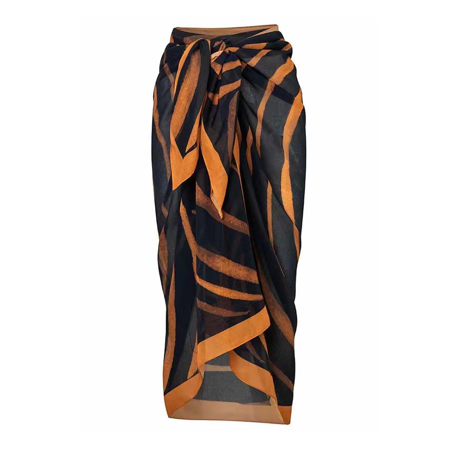 Ретро Купальник Бикини Европейский и Американский Курортный 2025 One Size